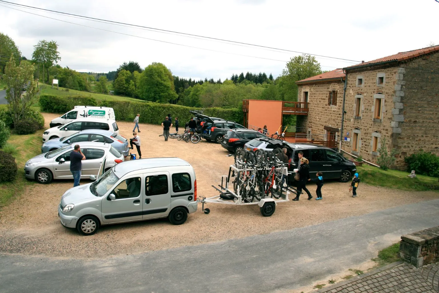 Sortie VTT devant les gites